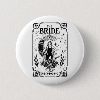 Witchy Bachelorette Bride Coven Gothic Wedding 6 Cm Round Badge