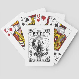 Witchy Bachelorette Bride Coven Gothic Wedding Playing Cards