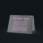 Witchy Birthday Card<br><div class="desc">Cute Witchy style Birthday Card with nicely worded Blessing.</div>