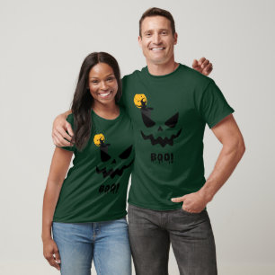 Witchy Black Cat Flying Across the Full Moon T-Shirt