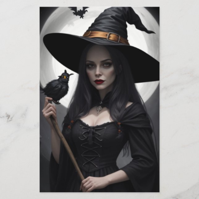 Witchy Black Raven Flyer (Front)