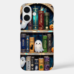Witchy Bookshelf Phone Case Ghost Potions Hexes