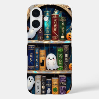 Witchy Bookshelf Phone Case Ghost Potions Hexes