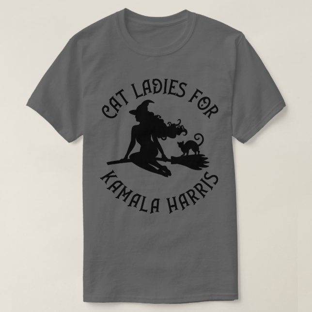 Witchy Cat Ladies for Kamala  Wiccaan Pagan Cheeky T-Shirt (Design Front)