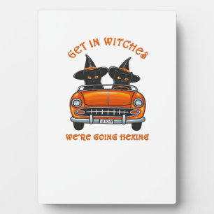Witchy Cats Going Hexing Oversized T-Shirt Plaque