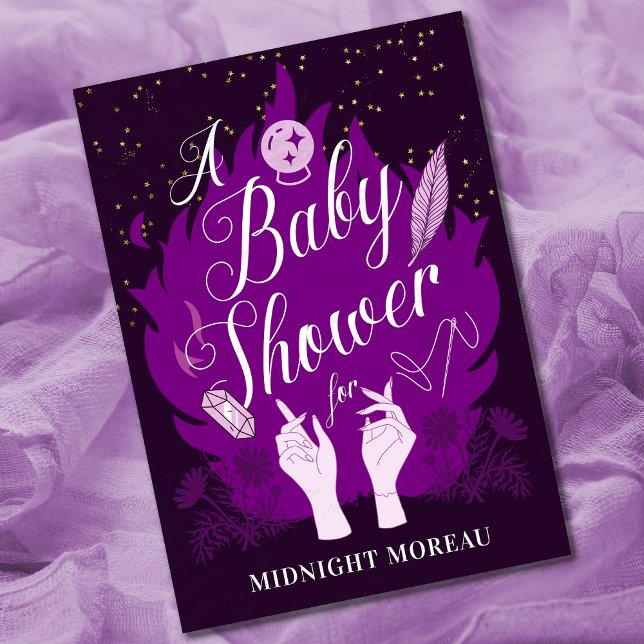 Witchy Celestial Baby Shower Invitation (Creator Uploaded)