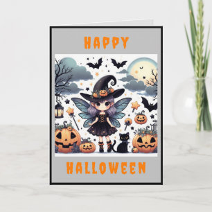 Witchy & Cute (1) Halloween Greeting Card