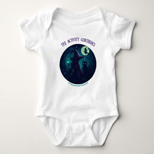 Witchy Design for Kids, Light Baby Bodysuit (Front)