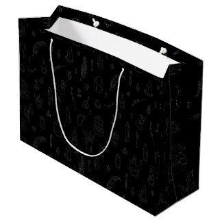Witchy Gift Bag with nice doodle ornament