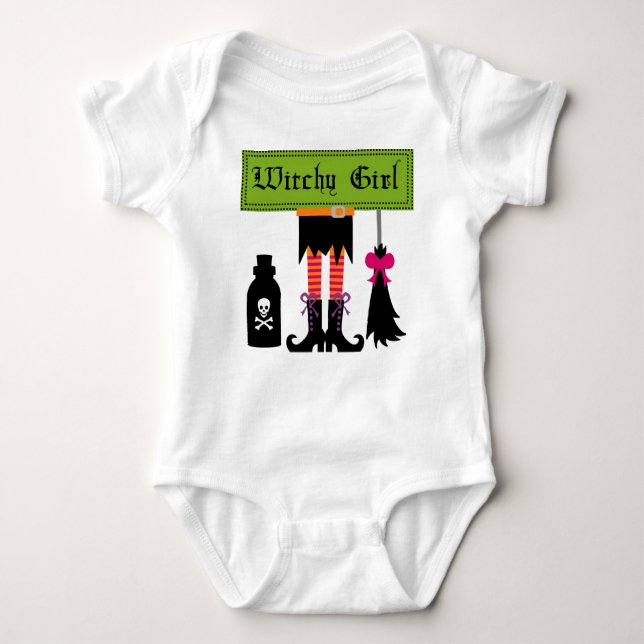 Witchy Girl Halloween T-shirts and Gifts (Front)