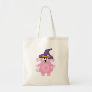 witchy goofkins pink poodle tote bag