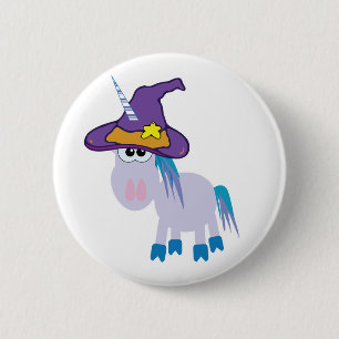 witchy goofkins unicorn 6 cm round badge