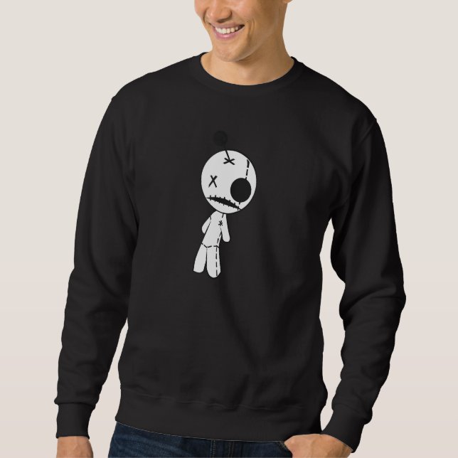 Witchy Goth Designs, Voodoo Doll For Teens Sweatshirt (Front)