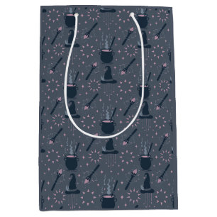 Witchy Halloween Cauldron Magic Medium Gift Bag