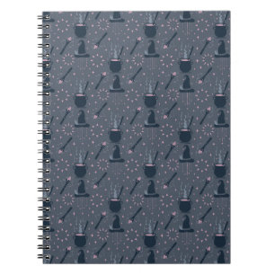 Witchy Halloween Cauldron Magic Notebook