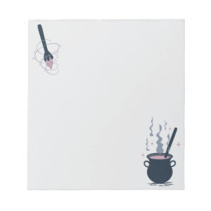 Witchy Halloween Cauldron Magic Notepad