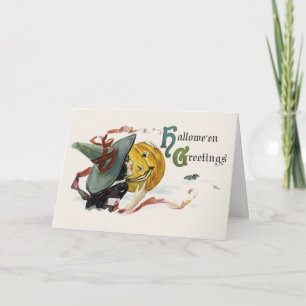 Witchy Halloween Greetings Card