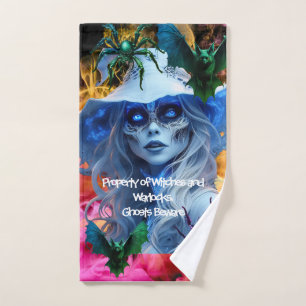 Witchy Halloween Hand Towel