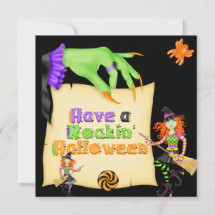 Witchy Halloween Invitation