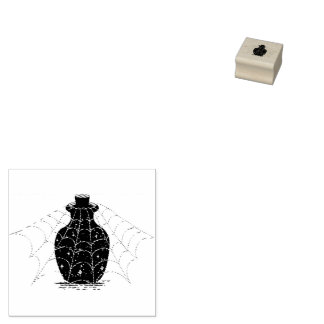 Witchy Halloween -- Magic Bottle Rubber Stamp