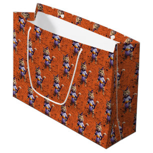 Witchy Halloween Tabby Large Gift Bag