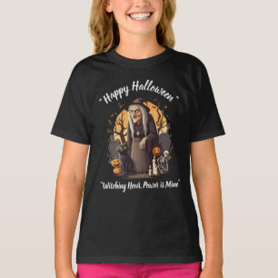 Witchy Halloween Vibes - Black- T-Shirt 🎃👻