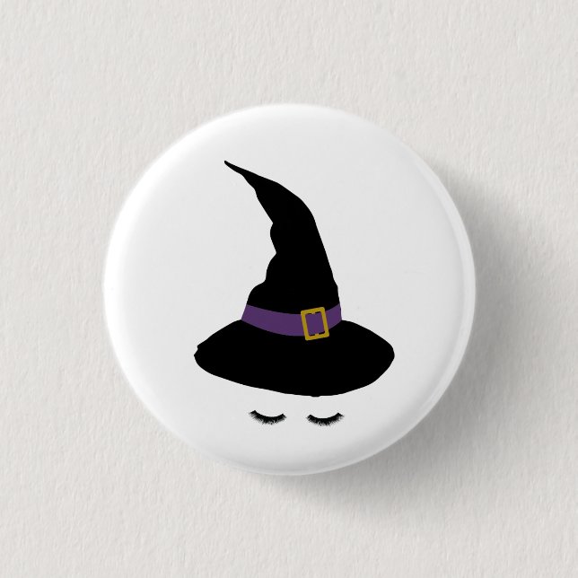 Witchy Lashes 3 Cm Round Badge (Front)