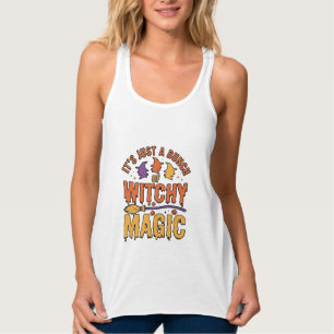 Witchy Magic Halloween Typography Design_1 Singlet