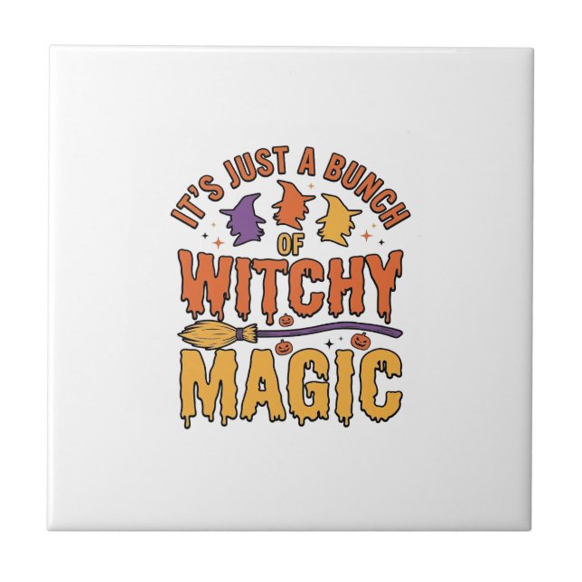 Witchy Magic Halloween Typography Design_1 Tile (Front)