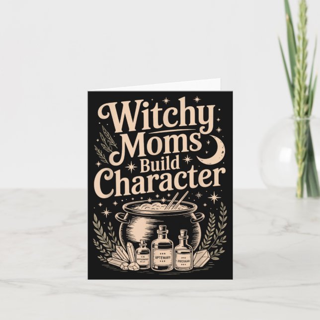 Witchy Moms Build Character Card (Front)
