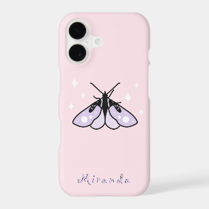 Witchy Moth Pink Phone Case