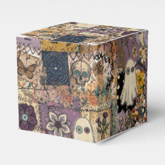 Witchy Patchwork in Purple and Blues Unique Gifts Favour Box