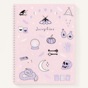 Witchy Pink and Purple Notebook
