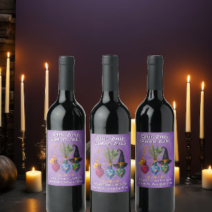 Witchy Potion Cocktail Party Wine Label