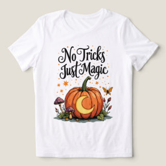 Witchy Pumpkin Moon Magic Graphic Tri-Blend Shirt
