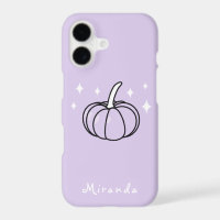 Witchy Pumpkin Purple Phone Case