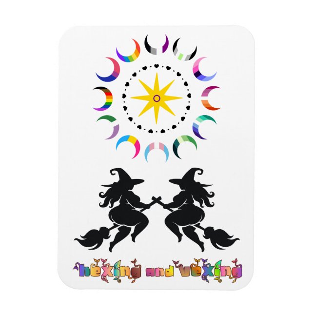 Witchy Queer Pride Magnet (Vertical)