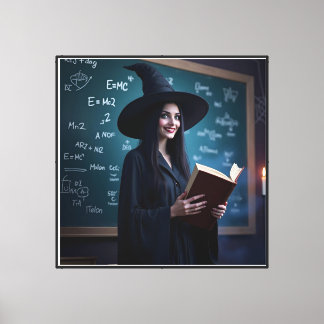 Witchy Science Teacher – Magical Classroom Canvas Print