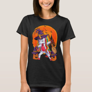 Witchy Unicorn Halloween Cute Halloween Girls Wome T-Shirt