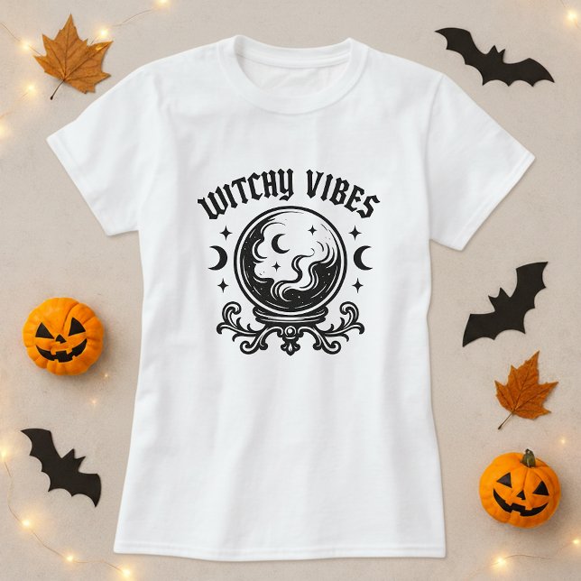 Witchy Vibes Halloween Mystic T-Shirt (Creator Uploaded)
