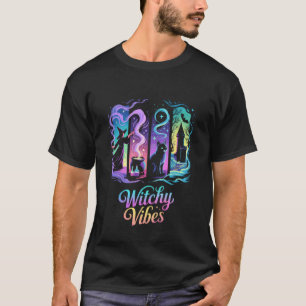 Witchy Vibes Mystical Witch Cat Potion T-Shirt
