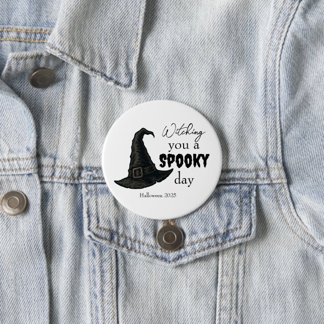 Witchy Vibes - Spooky & Stylish |  7.5 Cm Round Badge (In Situ)