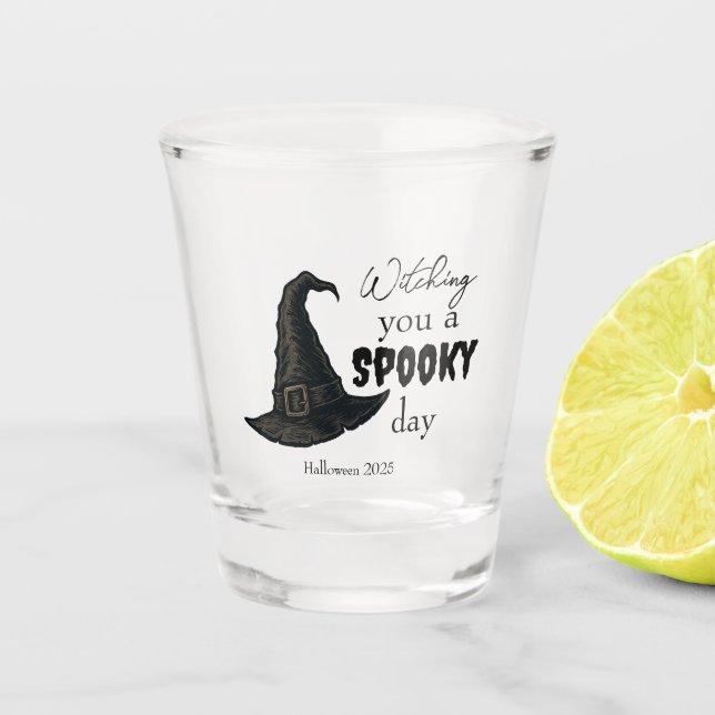 Witchy Vibes - Spooky & Stylish |  Shot Glass (Front)