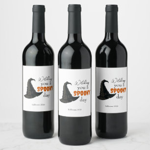 Witchy Vibes - Spooky & Stylish    Wine Label