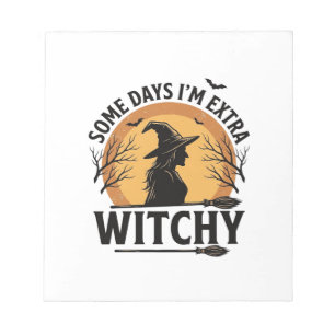 Witchy Vintage Halloween Quote Vector Design_1 Notepad