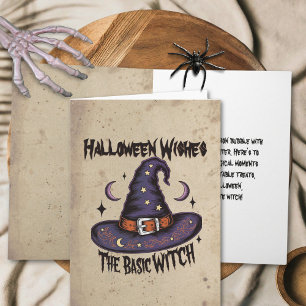 Witchy Whimsy Card Basic Witch Charm Halloween