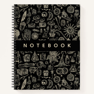 Witchy Witchcraft Magick Things Notebook