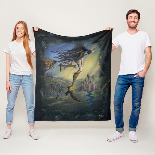 Witchy Woman Fleece Blanket (In Situ)