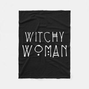 Witchy Woman Halloween Costume Fleece Blanket