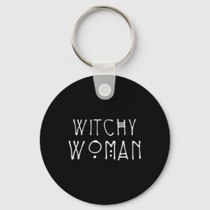 Witchy Woman Halloween Costume Key Ring